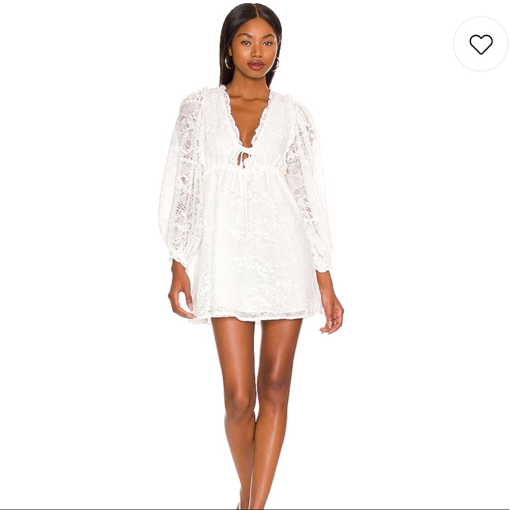 Madeline Mini Dress in White